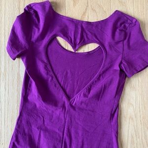 VS Pink Dress with heart cutout